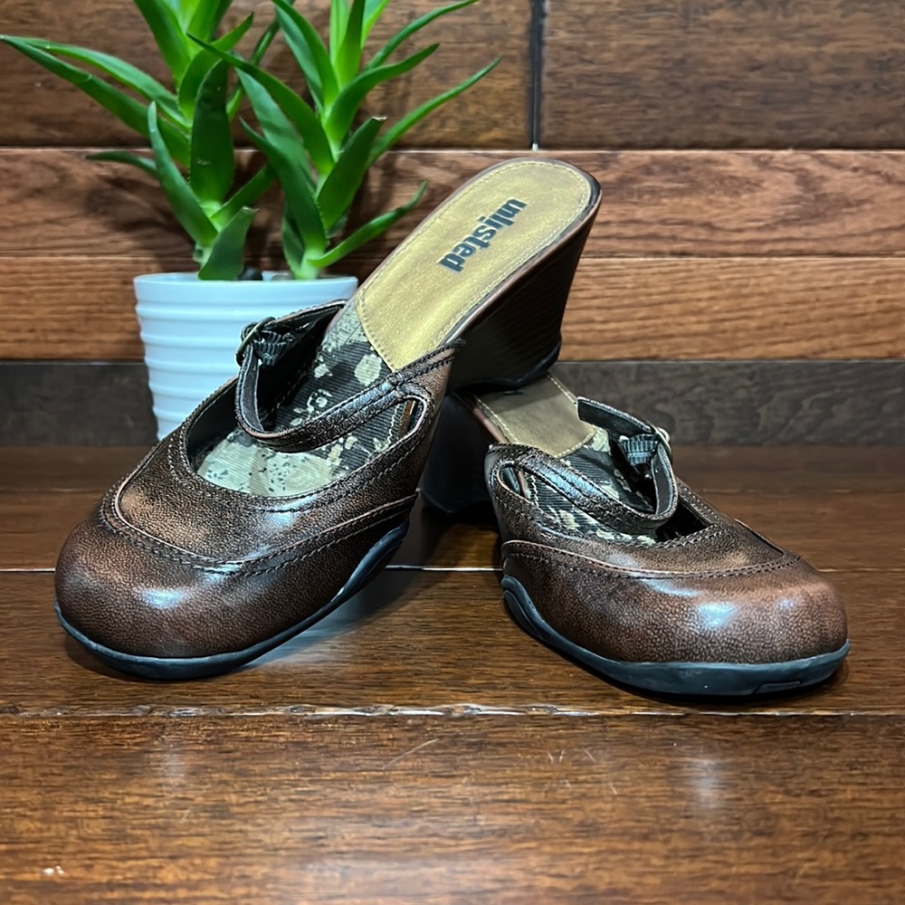 Unlisted Brown Wedge Shoes